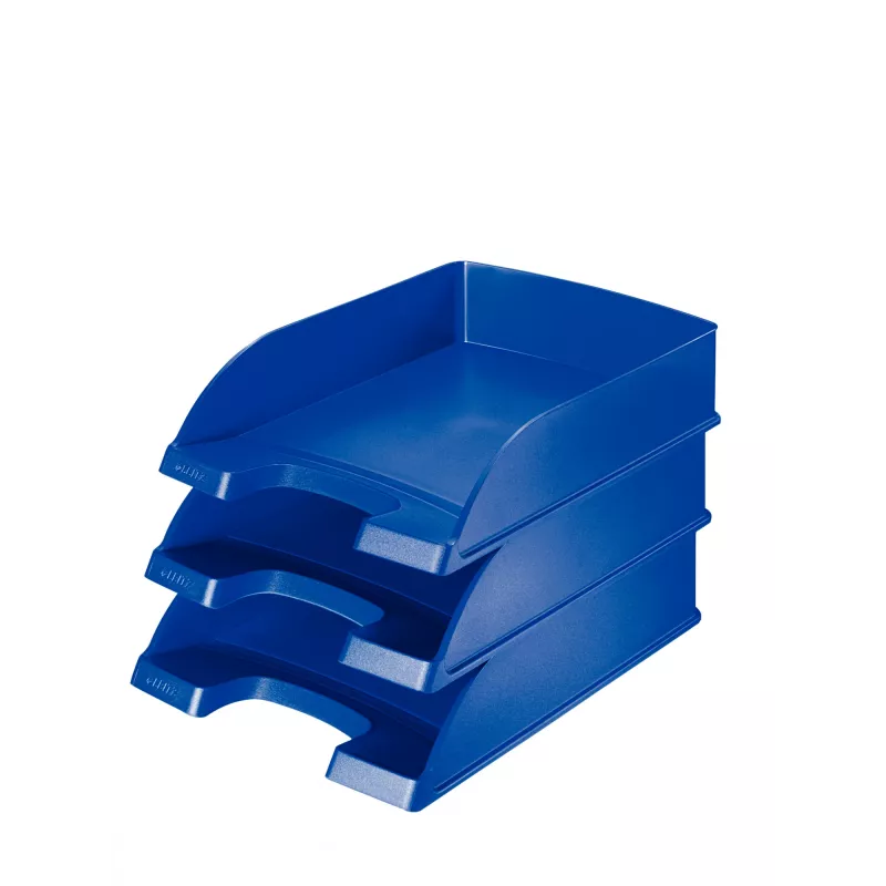 Leitz Plus Cesta de correspondência, standard, poliestireno, azul, 255 mm, 357 mm, 70 mm, 280 g