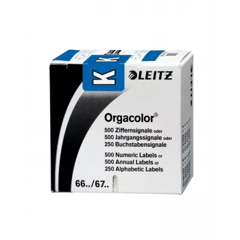 Leitz Orgacolor etiqueta autocolante retângulo arredondado azul