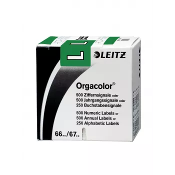 Leitz Orgacolor etiqueta autocolante, retângulo arredondado, verde