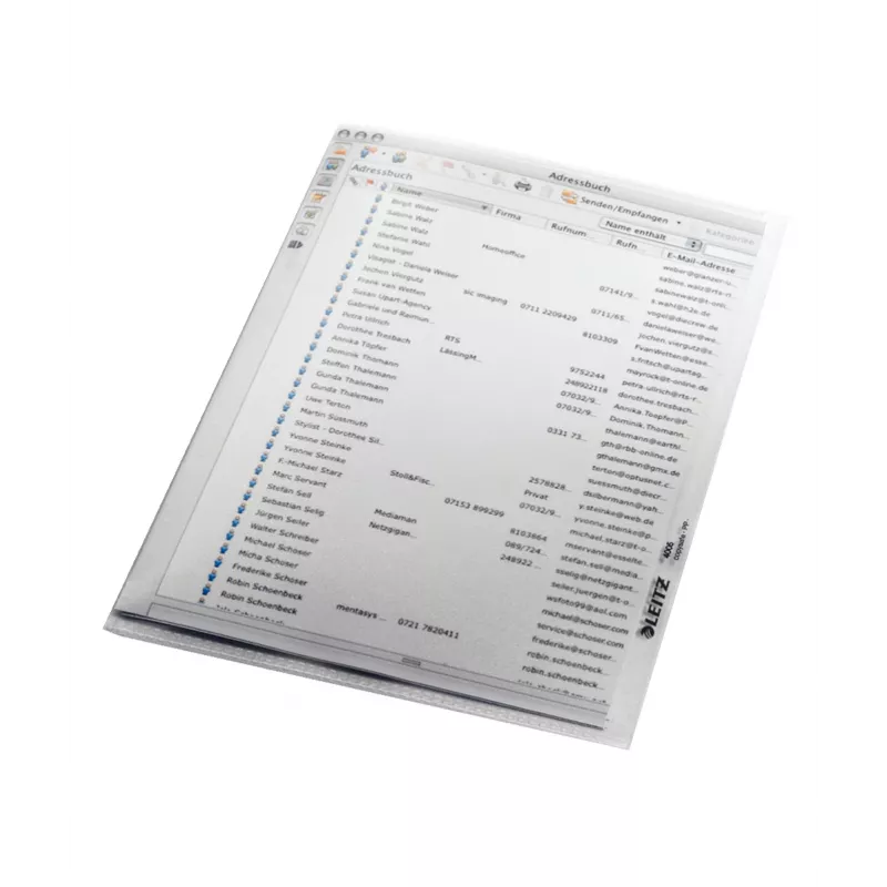 Leitz Dossier de qualidade A5, 30 % plástico reciclado de resíduos pré-consumo, 150 x 210 mm (A5), polipropileno (PP), transparente, formato vertical, 160 mm, 220 mm