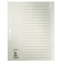 Leitz 12200085 Índice de separadores Índice de separadores em branco papel cinzento