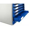 Leitz conjunto de formulários, 10 gavetas, plástico, azul, cinzento, 285 mm, 355 mm, 290 mm