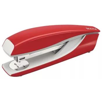 Leitz NeXXt agrafador 5504, 40 folhas tiras metálicas completas, 40 folhas, vermelho, 24/8, metal, plástico, 80 g/m², carregamento superior