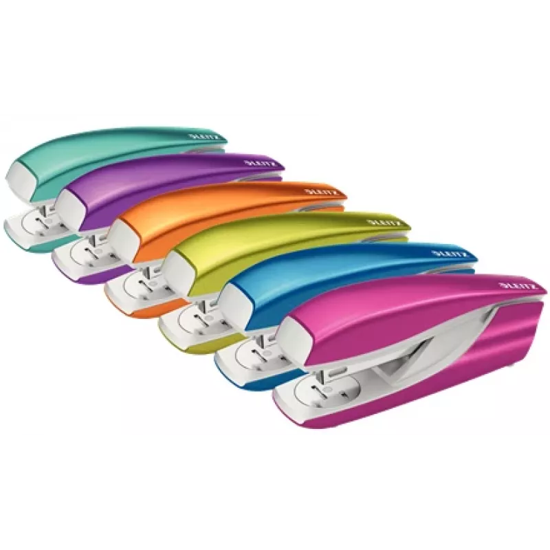 Leitz NeXXt agrafador 5504, 40 folhas tiras metálicas completas, 40 folhas, vermelho, 24/8, metal, plástico, 80 g/m², carregamento superior