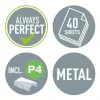 Leitz agrafador 5522 NeXXt, 40 folhas metal, 40 folhas, preto, P4, metal, plástico, 80 g/m², 140 agrafos