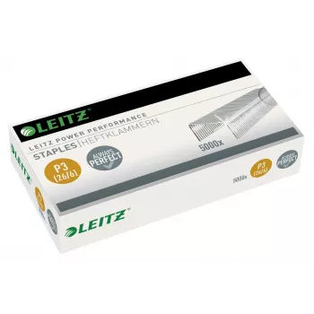 Leitz agrafos P3 26/6 caixa com 5000 unidades, embalagem de agrafos, 26/6, 6 mm, 210 agrafos, agrafar, 26/6