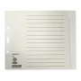 Leitz 12240085 separadores com abas em branco papel cinzento