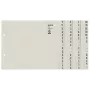 Leitz 13040085 abas de índice alfabético papel cinzento