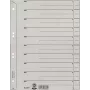 Leitz 60970085 tiras separadoras cartão cinzento 1 unidade