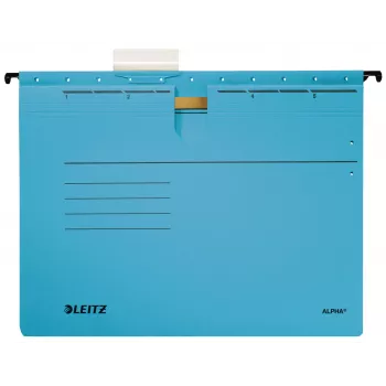 Leitz Alpha Pasta suspensa cartão, metal A4 azul 5 unid.