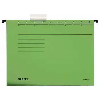 Leitz Alpha Pasta suspensa de cartão A4 verde