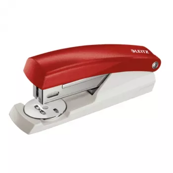Leitz agrafador 5501 NeXXt, 25 folhas, vermelho, branco, P3, plástico, 80 g/m², topo