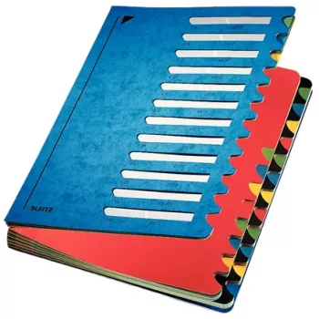 Leitz 5914-00-35 pasta organizadora de secretária A-Z, 24 compartimentos, A4, azul