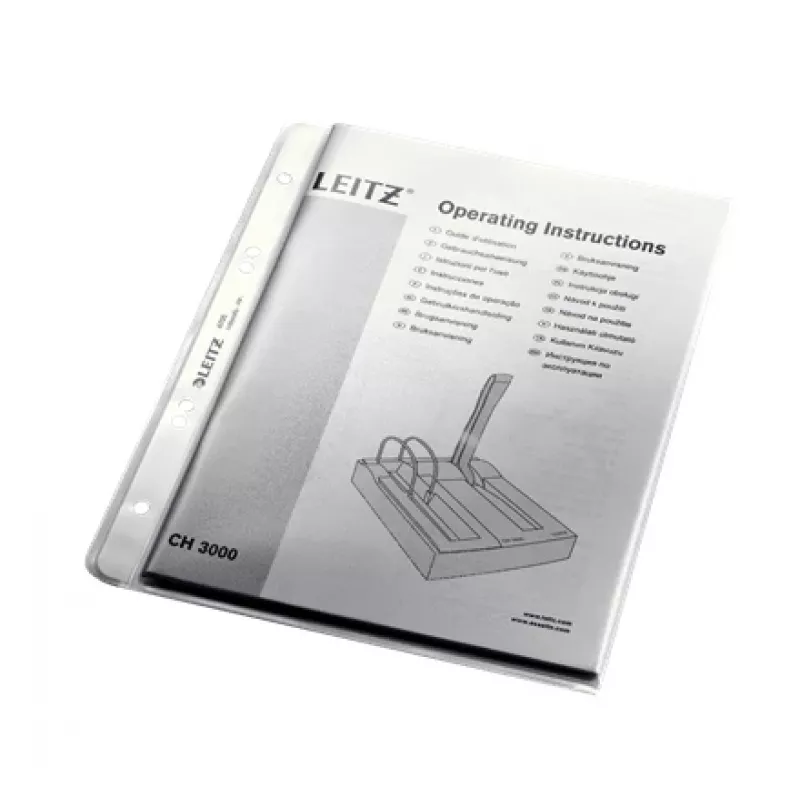 Leitz Premium Pocket A5, 30 % plástico reciclado de resíduos industriais, A5, transparente, polipropileno (PP), 0,13 mm, 170 mm, 215 mm