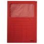 Leitz 39500025 dossiê, cartão, vermelho, A4