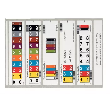 Leitz 66520001 etiquetas autocolantes retângulo arredondado branco