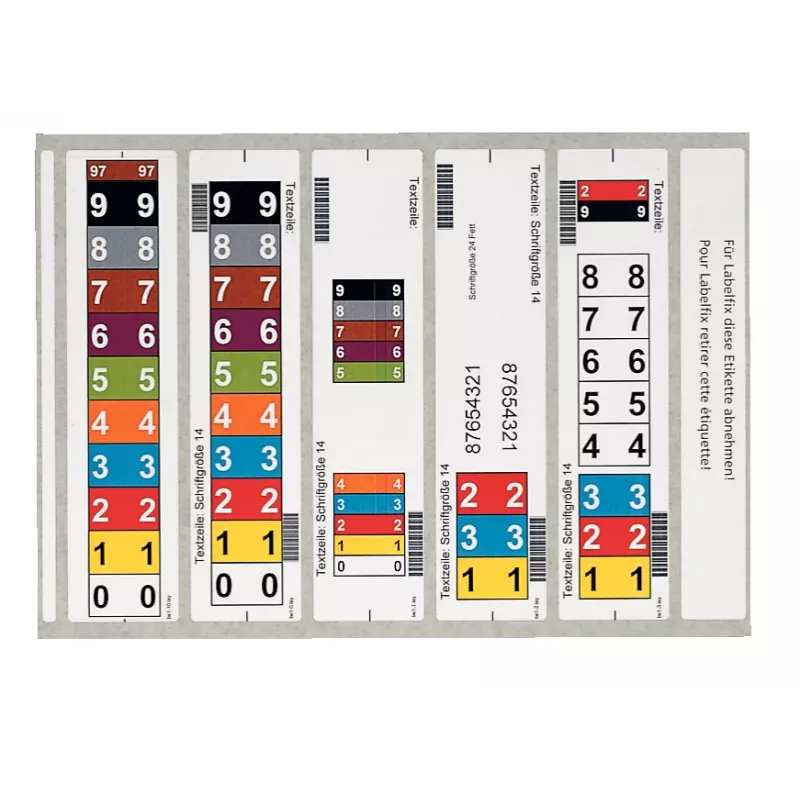 Leitz 66520001 etiquetas autocolantes retângulo arredondado branco