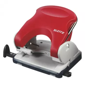 Leitz perfurador 5005 NeXXt, 2 furos 25 folhas, 25 folhas, vermelho, plástico, 8 cm, 5,5 mm, A5