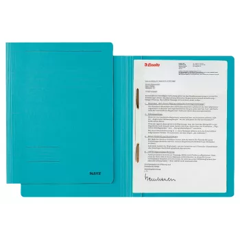 Leitz 30030035 dossiê cartão, plástico azul A4