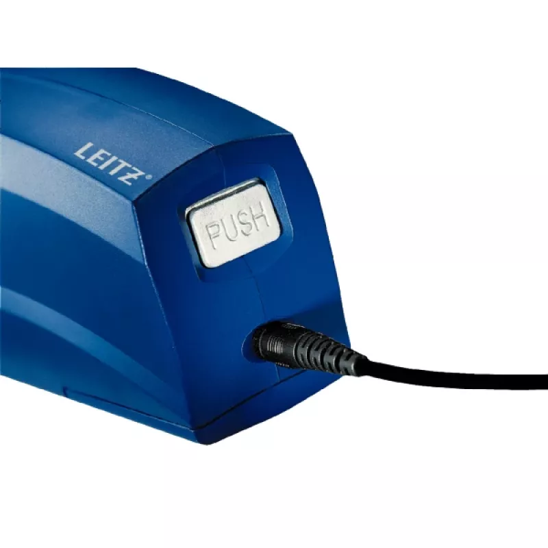 Leitz agrafador elétrico 5533 NeXXt flat clinch 20 folhas, 20 folhas, 200 agrafos, 2 cm, plástico, azul, 1 kg