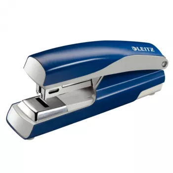 Leitz agrafador 5505 NeXXt, 30 folhas, flat clinch, metal, 30 folhas, azul, cinzento, agrafagem plana, 26/6, metal, plástico, 80 g/m²