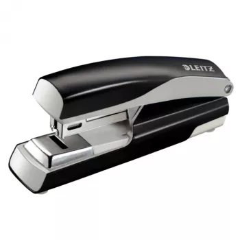 Leitz agrafador NeXXt 5505, 30 folhas flat clinch metal, 30 folhas, preto, prateado, flat clinch, 26/6, metal, plástico, 80 g/m²