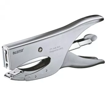 Leitz alicate 5549, 40 folhas carregamento traseiro, 40 folhas, prateado, 24/8, 7 cm, traseiro, 150 agrafos