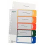 Esselte 12910000 índice numérico com separadores polipropileno (PP) multicolor