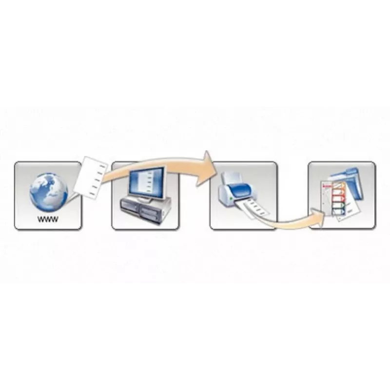 Leitz índice imprimível em PC, PP, extra largo, índice numérico com separadores, polipropileno (PP), azul, verde, laranja, vermelho, amarelo, 245 mm, 2 mm, 305 mm