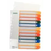 Esselte 12940000 índice com separadores índice numérico com separadores polipropileno (PP) colorido