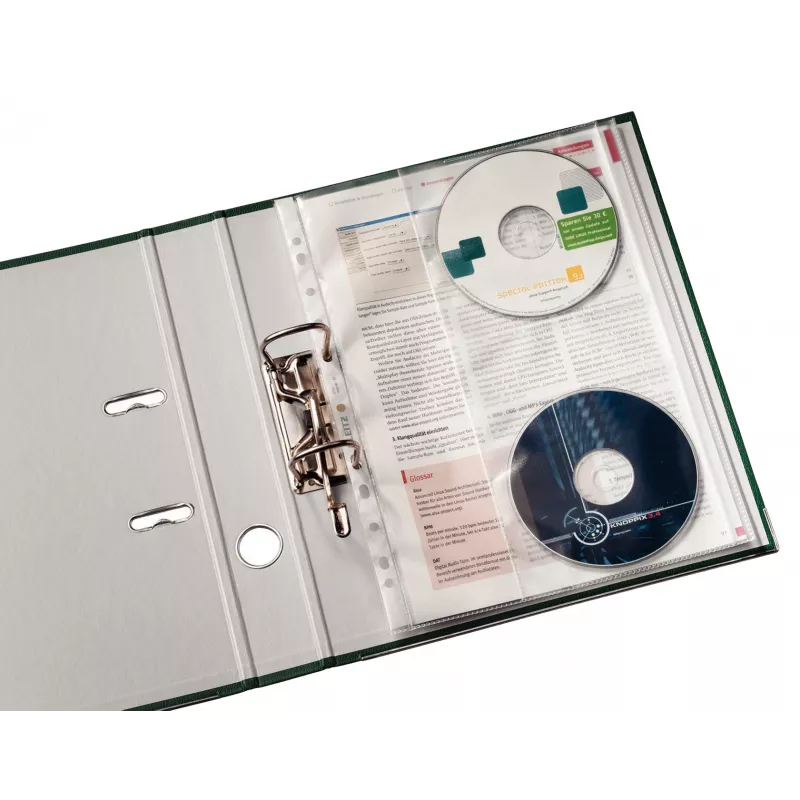 Leitz Capa de CD Premium A4, 30 % plástico reciclado de resíduos pré-consumo
