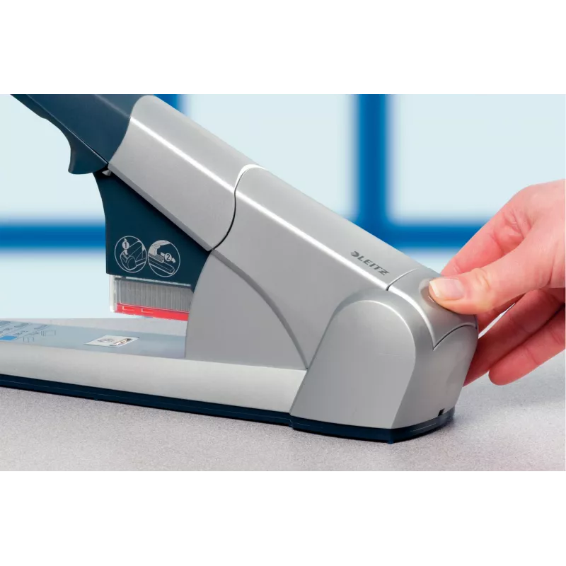 Leitz Agrafador Heavy Duty, 80 folhas, prateado, Leitz 5591, 5592, 5593, 5594, metal, plástico, 4,3 cm, 1 kg