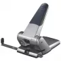 Leitz Perfurador Heavy Duty, 65 folhas, prateado, 8 cm, 5,5 mm, A5, 1 kg