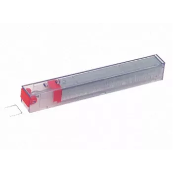 Leitz Cassete de agrafos Power Performance K12 26/12 5x210, pacote de agrafos, 1,2 cm, 210 agrafos, 26/12, vermelho, 80 folhas