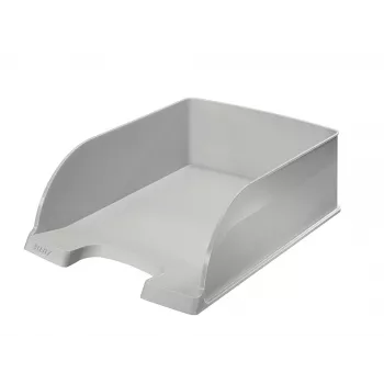 Leitz Bandeja de correspondência Plus Jumbo, plástico, cinzento, A4, carta, 255 x 357 x 103 mm, 380 g