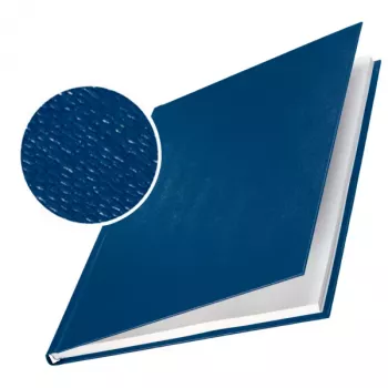 Leitz impressBIND Capas linho duro 3,5 mm, A4, cartão, azul, 35 folhas, 3,5 mm, 216 mm