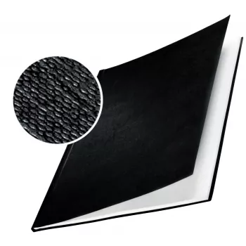 Leitz impressBIND Capas linho duro 14,0 mm, A4, cartão, preto, mate, 140 folhas, 1,4 cm