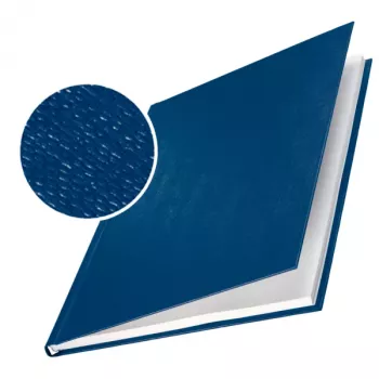 Leitz impressBIND Capas linho duro 14,0 mm, A4, cartão, azul, 140 folhas, 216 mm, 302 mm