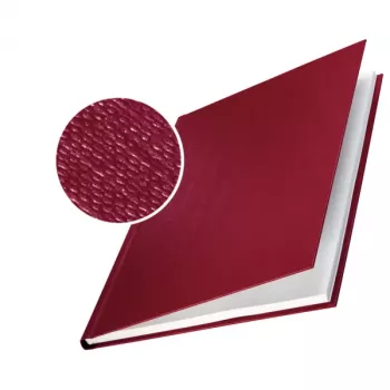 Leitz impressBIND Capas linho duro 14,0 mm, A4, cartão, vermelho, 140 folhas, 216 mm, 302 mm