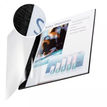 Leitz impressBIND Capa mole 7,0 mm, A4, preto, 70 folhas, 214 mm, 302 mm, 11 mm