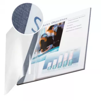 Leitz impressBIND Capa mole 7,0 mm, A4, azul, 70 folhas, 214 mm, 302 mm, 11 mm