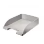 Leitz Cesta de correspondência Plus poliestireno prateado