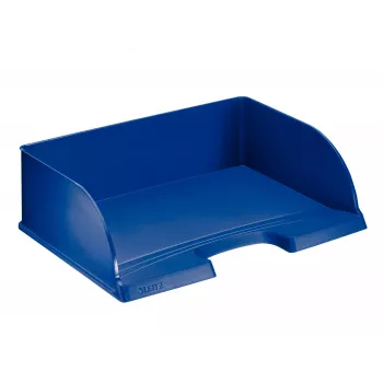 Leitz Bandeja de correspondência Plus Horizontal Jumbo, Plástico, Azul, A4, Carta, Nota, Papel, 350 x 245 x 97 mm, 363 x 273 x 103 mm