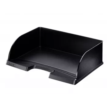 Leitz Bandeja de correspondência Plus Horizontal Jumbo, Plástico, Preto, Envelope, Carta, Nota, Papel, 350 x 103 x 273 mm, 363 x 273 x 103 mm, 400 g