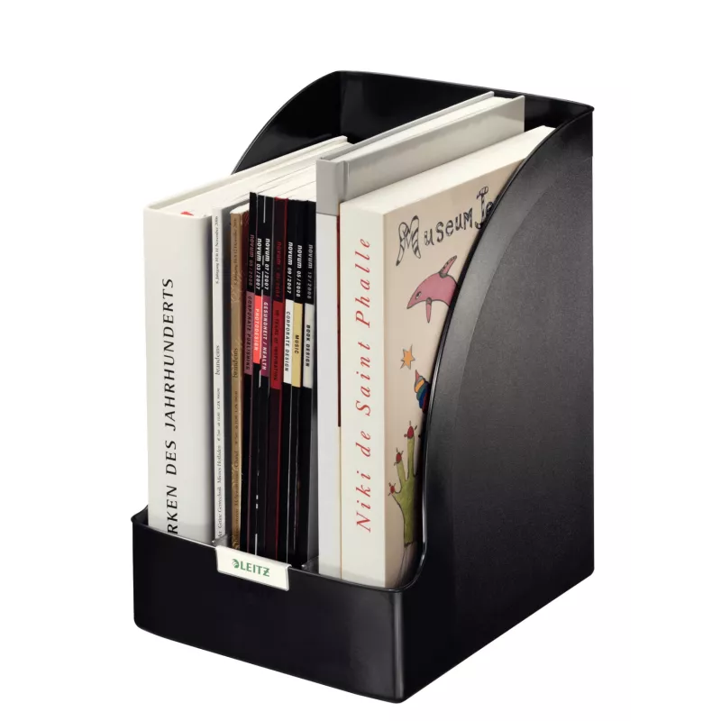 Leitz Coletor de revistas Plus Jumbo, Preto, Plástico, A4, 20,5 cm, 213 mm, 321 mm