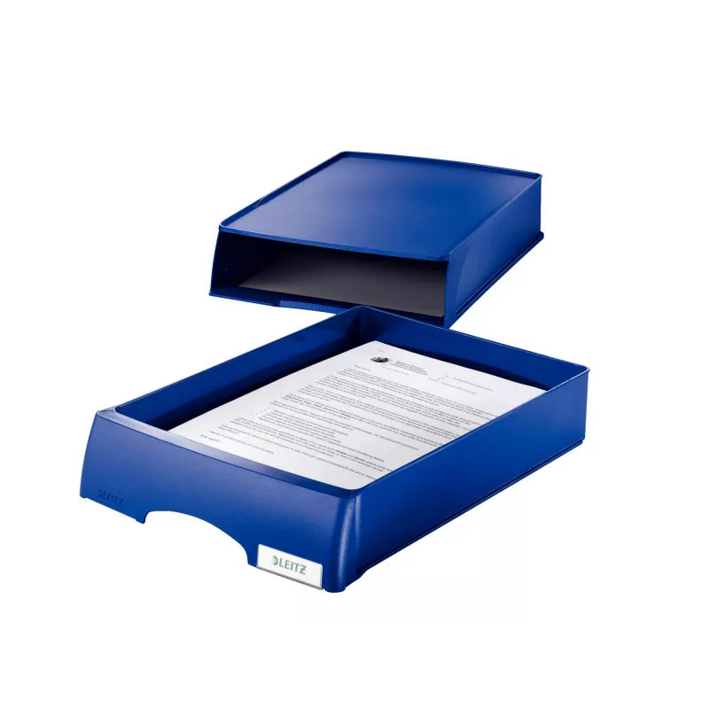 Leitz Bandeja de correspondência Unidade de gaveta Plus, Plástico, Azul, A4, 234 x 325 x 53 mm, 255 mm, 376 mm