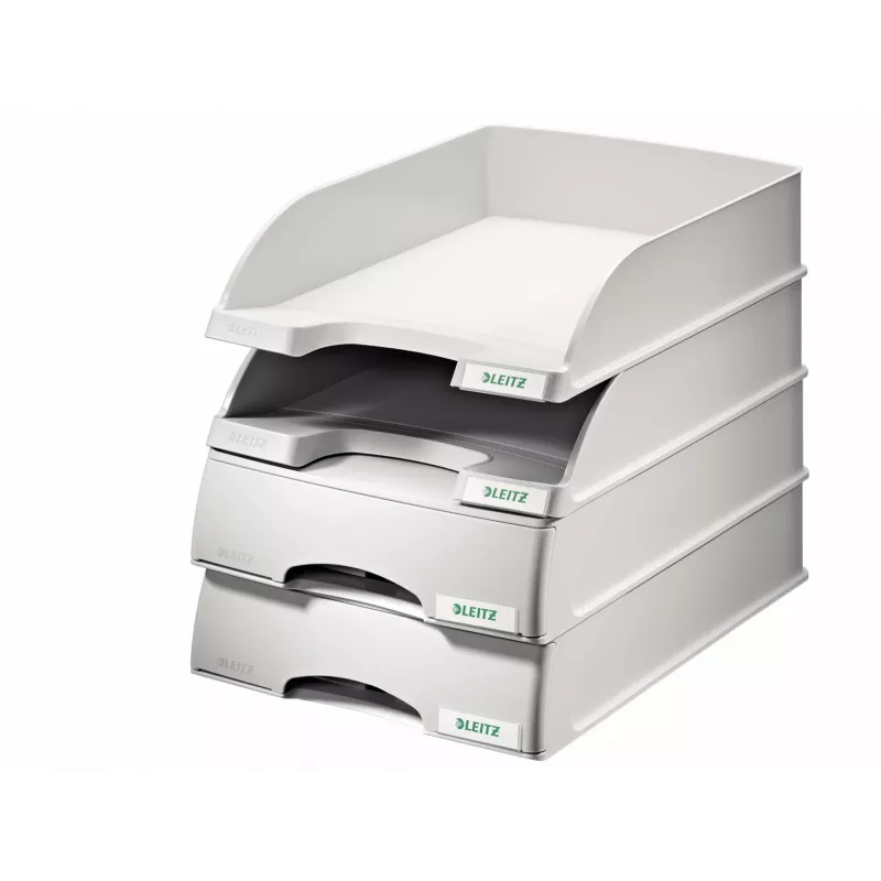Leitz Bandeja de correspondência Unidade de gaveta Plus, Plástico, Cinzento, A4, 234 x 325 x 53 mm, 255 mm, 376 mm