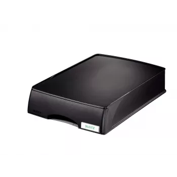 Leitz Bandeja de correspondência Unidade de gaveta Plus, Plástico, Preto, A4, 255 mm, 376 mm, 70 mm