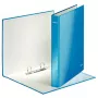 Leitz Ficheiro de anéis WOW laminado A4+ 2DR/25mm, A4, Cartão, Azul, Branco, 250 folhas, 80 g/m²