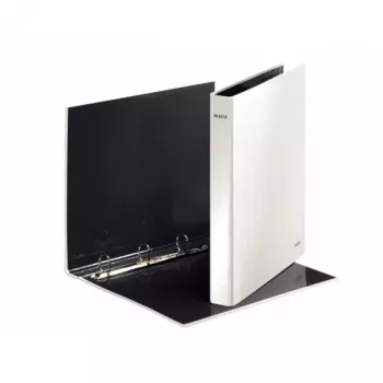 Leitz Ficheiro de anéis WOW laminado A4+ 4DR/25mm, A4, Cartão, Branco, 230 folhas, 80 g/m², 2,5 cm